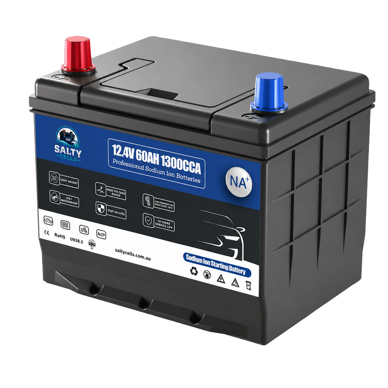 SaltyCell NA1260L 12V 60Ah Sodium-Ion Battery